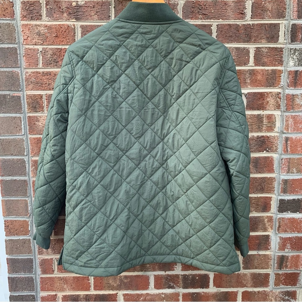 Levi’s Women’s Olive Green Quilted Bomber Jacket Size Medium - Picture 15 of 15